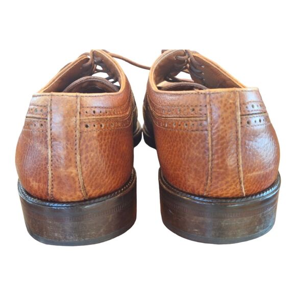 Mens Cable & Co Shoes Made in Italy Wingtip Brogue Oxfords VINTAGE - Picture 6 of 9